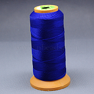 Nylon Sewing Thread, Blue, 0.1mm, about 640~680m/roll(NWIR-G004-0.1mm-15)