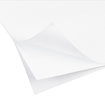 Sponge EVA Sheet Foam Paper Sets, With Double Adhesive Back, Antiskid, Rectangle, White, 30x21x0.1cm