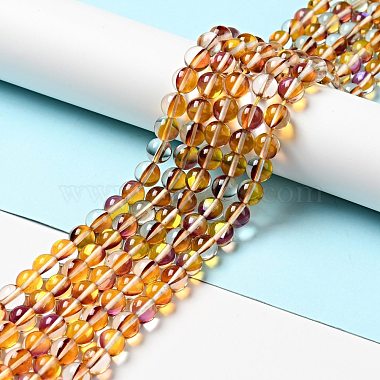 Electroplated Synthetic Moonstone Beads Strands(G-F143-A02-M)-3