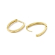 Brass Oval Hinged Hoop Earrings for Men Women(KK-A172-35G)-1