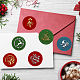 Craspire tema navideño 6piezas cabezal de sello de cera de latón(AJEW-CP0001-87B)-4