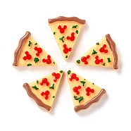 Resin Decoden Cabochons, Imitation Food, Pizza, Moccasin, 25.5x22x7mm(CRES-P020-03H)