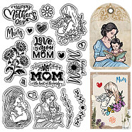 Custom PVC Plastic Clear Stamps, for DIY Scrapbooking, Photo Album Decorative, Cards Making, Stamp Sheets, Film Frame, Mother's Day, 160x110x3mm(DIY-WH0439-0332)