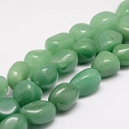 Natural Green Aventurinee Bead Strands, Nuggets, 18~25x16~18x12~16mm, Hole: 2mm, about 22~25pcs/strand, 15.75 inch(G-K153-D20)