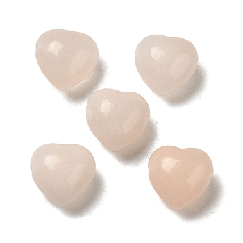 Natural Pink Aventurine Beads, Heart, 14.5~15x14.5~15x8.5mm, Hole: 1.5mm