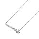 TINYSAND 925 Sterling Silver Shining Cubic Zirconia Arrow Pendant Necklaces(TS-N391-S)-2