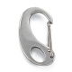 304 Stainless Steel Push Gate Snap Keychain Clasp Findings(STAS-C024-10P)-2
