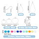 Superfindings bricolage kits de fabrication de boucles d'oreilles(DIY-FH0006-43)-2