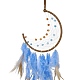 Iron Woven Web/Net with Feather Pendant Decorations(AJEW-B017-11)-3