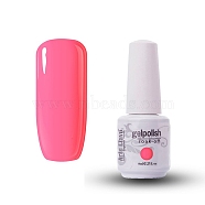 8ml Special Nail Gel, for Nail Art Stamping Print, Varnish Manicure Starter Kit, Hot Pink, Bottle: 25x66mm(MRMJ-P006-J065)