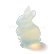 Opalite Home Display Decorations, 3D Rabbit, 22x40mm(DJEW-PW0006-04B)