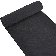 BENECREAT Rubber Latex Elastic Ribbon, Black, 22x0.1cm(OCOR-BC0001-23B)