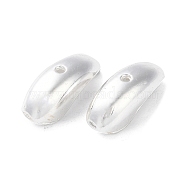 Alloy Beads, Long-Lasting Plated, Curved, Silver, 18x7.5x6.5mm, Hole: 1.2mm(PALLOY-F309-26S)