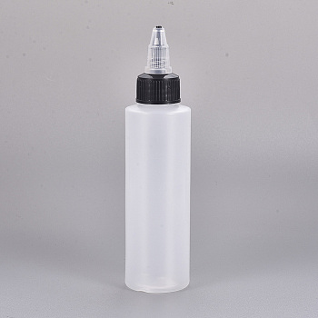 150ml Plastic Glue Bottles, White, 12.8x4.5cm, capacity: 150ml