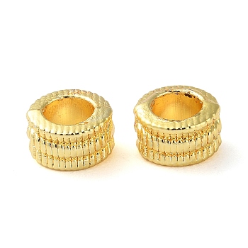 Rack Plating Brass Beads, Lead Free & Cadmium Free, Column, Golden, 6.5x4mm, Hole: 3.8mm