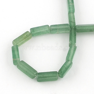 Cuboid Natural Green Aventurine Gemstone Bead Strands(X-G-R299-10)-2