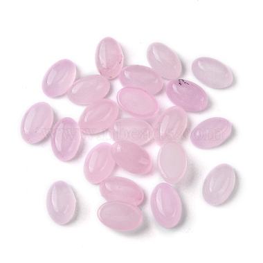 Pearl Pink Oval White Jade Cabochons