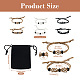 6Pcs Adjustable Braided Waxed Polyester Cord Macrame Pouch Bracelet Making(BJEW-FW0001-04)-3