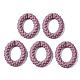 Spray Painted CCB Plastic Linking Rings(CCB-Q091-011D)-1