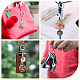 28Pcs 7 Colors Alloy Glass Keychains(KEYC-FH00005)-6