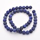 Natural Lapis Lazuli Round Beads Strands(G-D660-10mm)-2