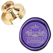 Wax Seal Brass Stamp Head, for Wax Seal Stamp, Tools Pattern, 25x14.5mm(AJEW-WH0209-651)