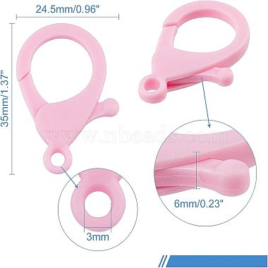 Plastic Lobster Claw Clasps(KY-FH0001-02)-2