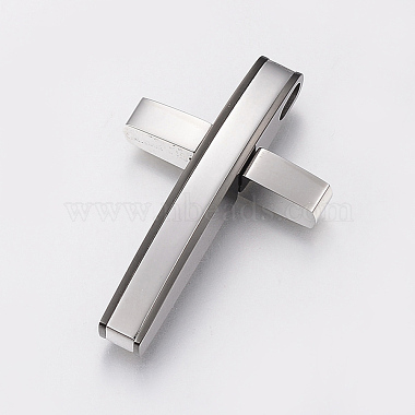 Gunmetal & Stainless Steel Color Cross Stainless Steel Pendants