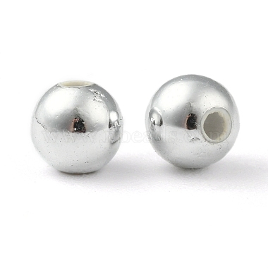 Perles rondes acryliques de placage en plastique(PACR-L003-6mm-S)-2
