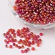 Transparent Colours Rainbow Round Glass Seed Beads(X-SEED-A007-3mm-165B)-1