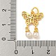 Butterfly Rack Plating Brass Micro Pave Cubic Zirconia Pendants(KK-P277-03MG)-3