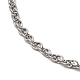 Non-Tarnish 304 Stainless Steel Mesh Chain Necklace(BJEW-B072-02P)-2