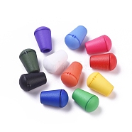 Plastic Detachable Bell Stopper Cord Ends, with Locking Lid Cap, for Backpack Drawstrings Accessories, Mixed Color, 18x12mm, Hole: 4.5mm(KY-G010-M)