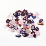 Mixed Stone Beads, Chip, Tumbled Stone, No Hole/Undrilled, 6~11x5~9mm, about 1148pcs/500g(G-L474-01)