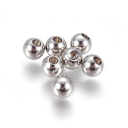 202 Stainless Steel Cord End Caps, Memory Wire End Caps, Round, Stainless Steel Color, 5x2mm, Hole: 2mm(X-STAS-L216-08C-P)