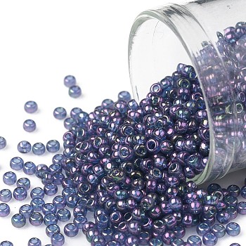 TOHO Round Seed Beads, Japanese Seed Beads, (328) Gold Luster Moon Shadow, 11/0, 2.2mm, Hole: 0.8mm, about 1110pcs/10g