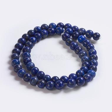 Chapelets de perles en lapis-lazuli naturel(G-K254-01-6mm)-3
