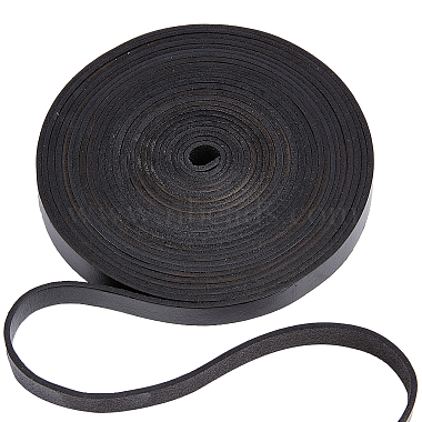 12mm Black Cowhide Thread & Cord