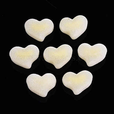Yellow Heart Acrylic Beads