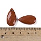 自然な赤色の碧玉のペンダント(G-C140-05M)-3