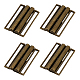 4Pcs Rectangle Alloy Belt Buckles(FIND-CA0008-34AB)-1