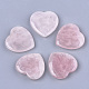 quartz rose naturel coeur pierre d'amour(G-T125-06B)-1