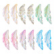 Pandahall 60pcs 6 couleurs pendentifs en acrylique transparent(TACR-TA0001-29)-1