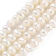 Natural Cultured Freshwater Pearl Beads Strands, Potato, Beige, 4~4.5mm, Hole: 0.5mm, about 38pcs/strand, 6.89~7.09 (17.5~18cm)(PEAR-C003-10D)