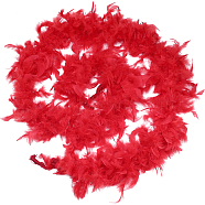 Turkey Feather Fluff Boa for Dancing, Wedding, Crafting Party Dress Up, Halloween Costume Decoration, FireBrick, 180x5mm, about 2m/strand(DIY-WH0568-10C)