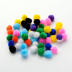 DIY Doll Craft Pom Pom Yarn Pom Pom Balls, Mixed Color, 20mm, about 500pcs/bag(AJEW-S006-20mm-M)