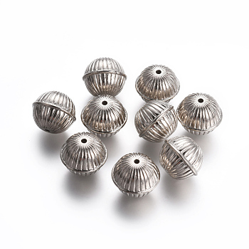 CCB Plastic Beads, Lantern, Platinum, 17x14.5mm, Hole: 2mm