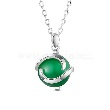 Green Sterling Silver Necklaces