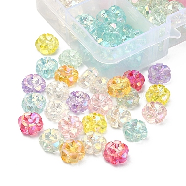 160pcs 8 couleurs perles acryliques transparentes(MACR-YW0001-91)-4