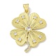 Brass Micro Pave Cubic Zirconia Pendants(KK-M300-27G-01)-1